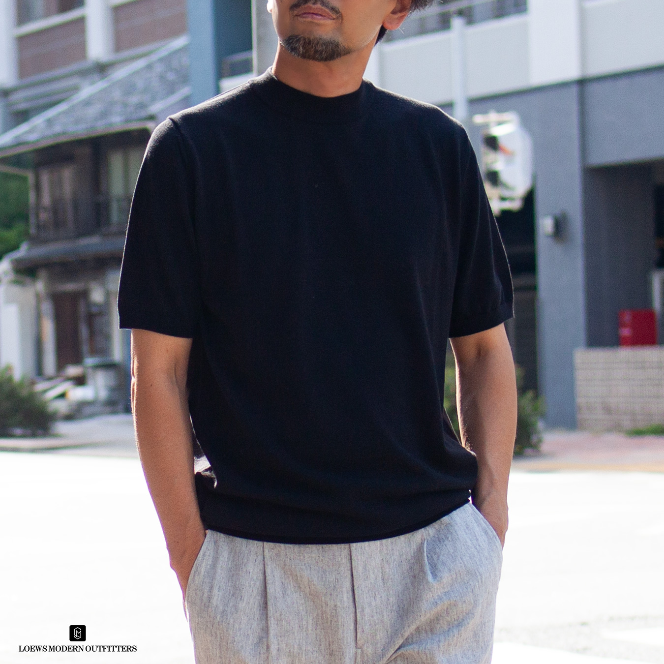 MOONCASTLE アイスコットンモックネック入荷！